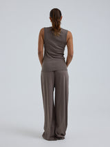 Seamless Basic Jacquard Crush | Baumwolle Tank Top Fungi