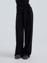 Seamless Basic Jacquard Pants | Baumwolle Pants Black
