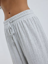 Seamless Basic Jacquard Pants | Baumwolle Pants Lt grey melange