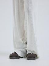 Seamless Basic Jacquard Pants | Baumwolle Pants Off-White