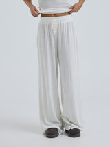 Seamless Basic Jacquard Pants | Baumwolle Pants Off-White