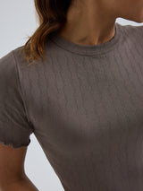 Seamless Basic Jacquard Short Sleeve | Baumwolle S/S T-Shirt Fungi