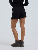 Seamless Basic Jacquard Shorts | Baumwolle Shorts Black