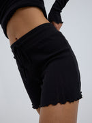 Jacquard Shorts | Baumwolle - Black