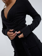 Jacquard Wrap | Baumwolle - Black