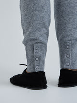 Seamless Basic Knitted leggings | Wolle Kaschmir T-shirt Ash Melange