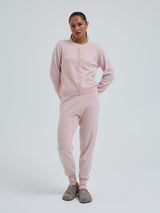 Seamless Basic Knitted leggings | Wolle Kaschmir T-shirt Powder Pink