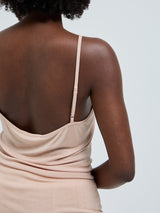 Seamless Basic Lace Silk Cami | Mulberry Seide Cami top Rosie Beige w. Rosie Beige