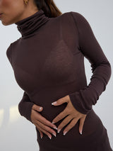 Seamless Basic Nouveau | Baumwolle Roll Neck Java