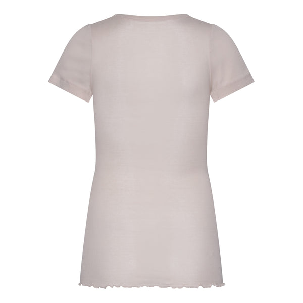 Seamless Basic Roseanna Rib | Baumwolle S/S T-Shirt Rosie Beige