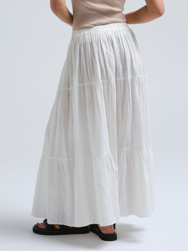 Seamless Basic Siena | Baumwolle Skirt Off-White