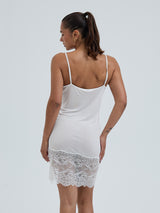 Seamless Basic Silk Slip Romance | Mulberry Seide Slip Dress Off-White