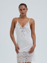 Seamless Basic Silk Slip Romance | Mulberry Seide Slip Dress Off-White