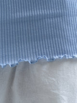 Seamless Basic Silky Fiore | Seide Blouse Light blue