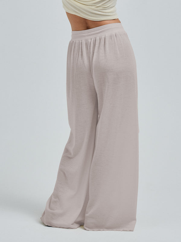Seamless Basic Woolen Barbera | Merinowolle Pants Beige
