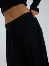 Seamless Basic Woolen Barbera | Merinowolle Pants Black