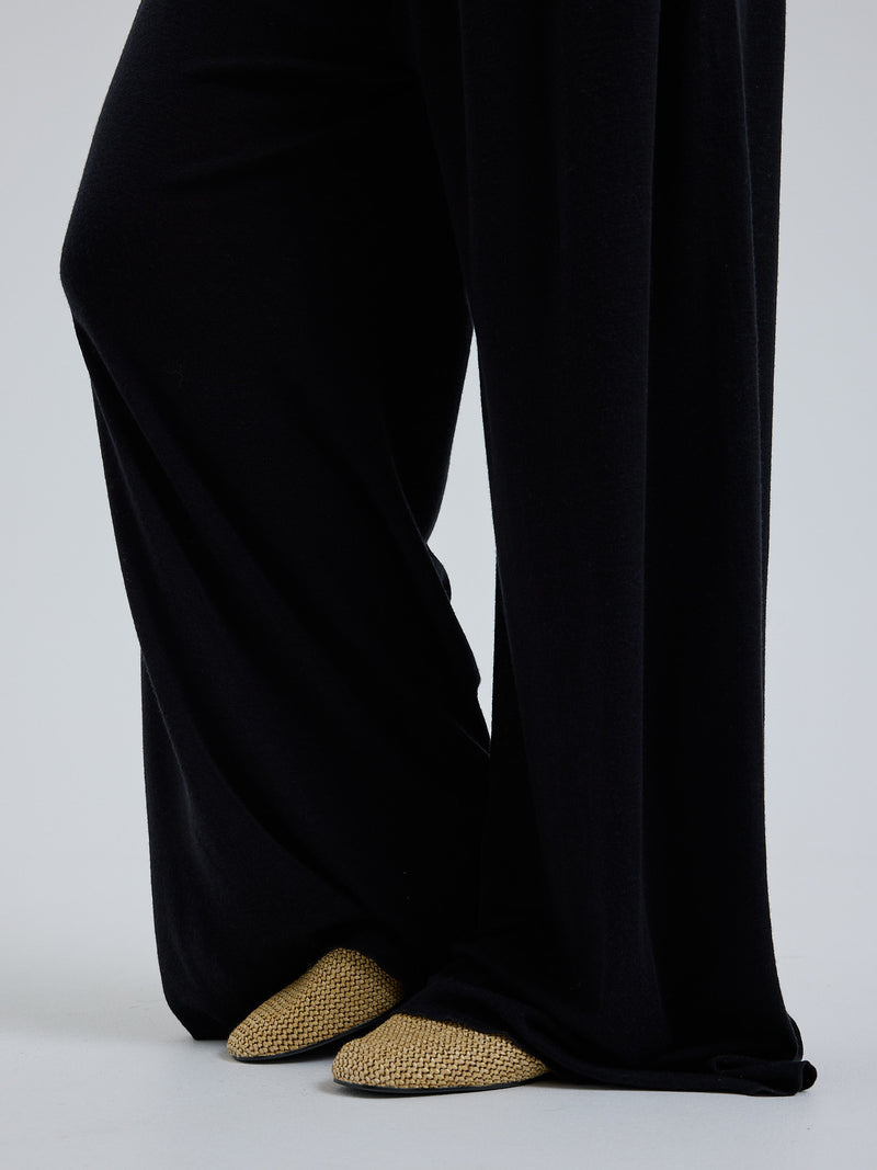 Seamless Basic Woolen Barbera | Merinowolle Pants Black
