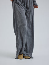 Seamless Basic Woolen Barbera | Merinowolle Pants Grey Melange