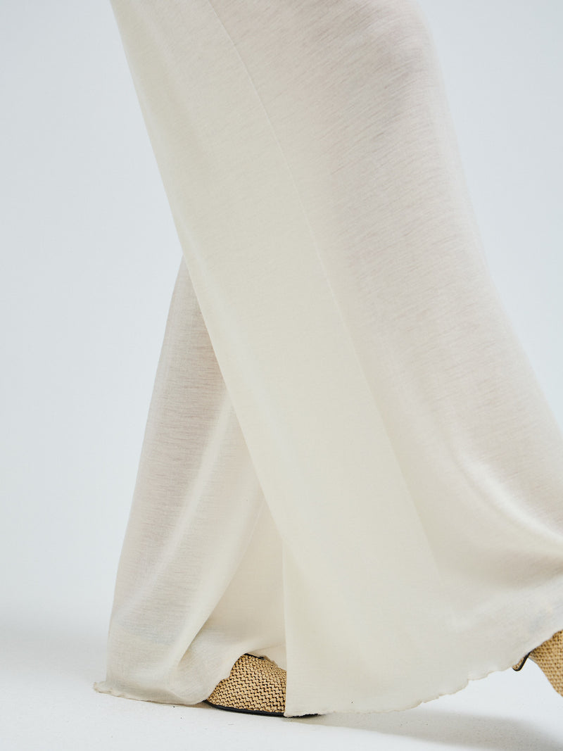 Seamless Basic Woolen Barbera | Merinowolle Pants Off-White