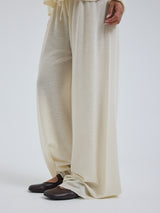 Seamless Basic Woolen Barbera | Merinowolle Pants Off-White