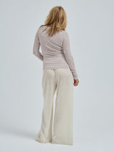 Seamless Basic Woolen Jade | Merinowolle L/S T-Shirt Beige