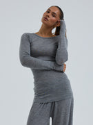 Woolen Jade | Merinowolle - Grey Melange