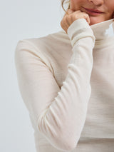 Seamless Basic Woolen Lola | Merinowolle Roll Neck Off-White