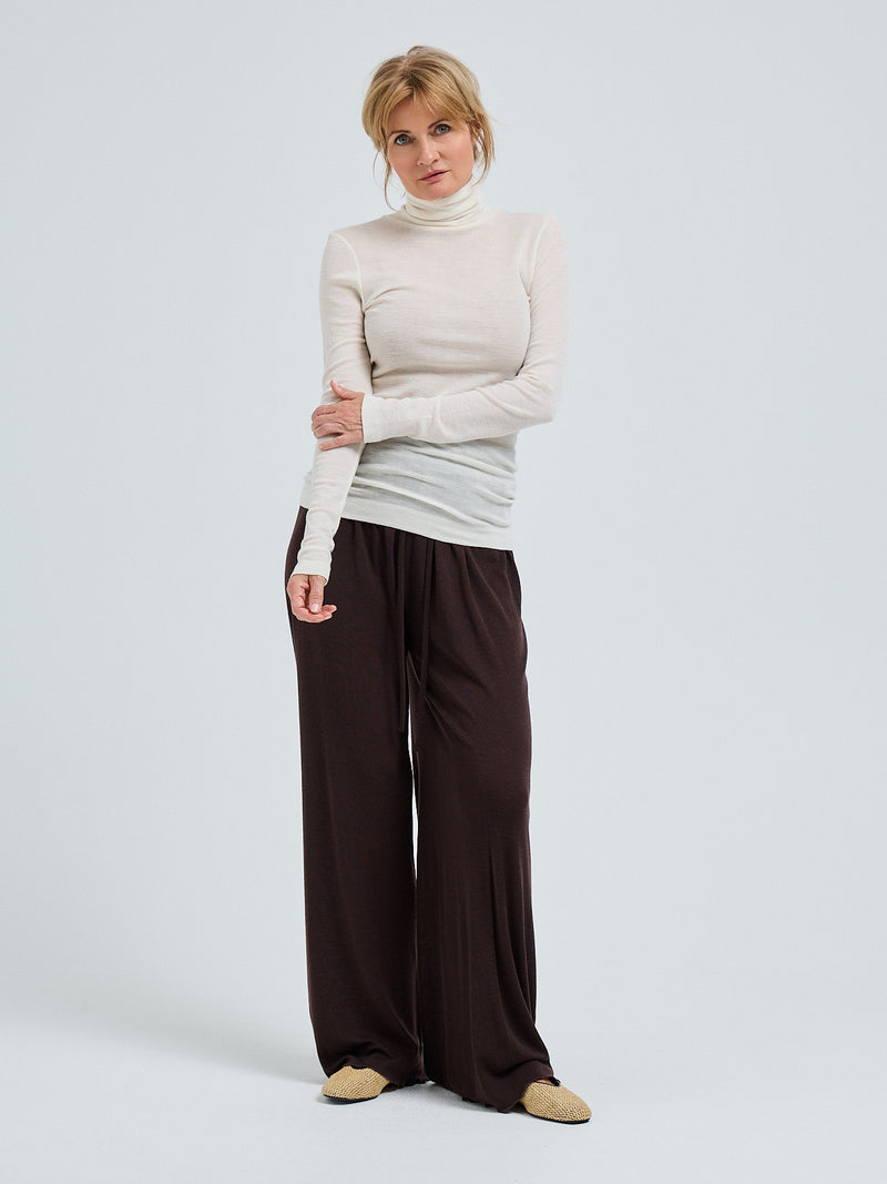 Seamless Basic Woolen Lola | Merinowolle Roll Neck Off-White