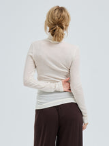 Seamless Basic Woolen Lola | Merinowolle Roll Neck Off-White