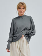 Woolen Sporty Sweat | Merinowolle - Grey Melange