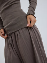 Seamless Basic Wooly Long Sleeve | Wolle Seide Blouse Fungi