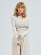 Wooly Long Sleeve | Wolle Seide - Off-White