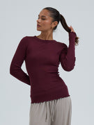 Wooly Long Sleeve | Wolle Seide - Vineyard