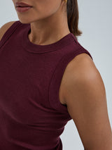 Seamless Basic Wooly Tank | Wolle Seide Tank Top Vineyard