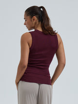 Seamless Basic Wooly Tank | Wolle Seide Tank Top Vineyard