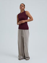 Seamless Basic Wooly Tank | Wolle Seide Tank Top Vineyard