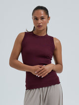 Seamless Basic Wooly Tank | Wolle Seide Tank Top Vineyard