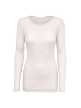Seamless Basic Alma | Seide L/S T-Shirt Off-White
