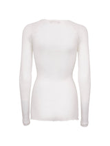 Seamless Basic Elvira | Baumwolle L/S T-Shirt Off-White
