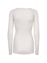 Seamless Basic Jade | Merinowolle L/S T-Shirt Off-White