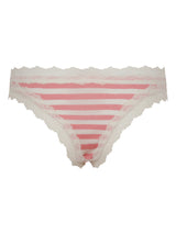 Seamless Basic Silky Tanga | Seide 2-pack Panties Pink/Off-White