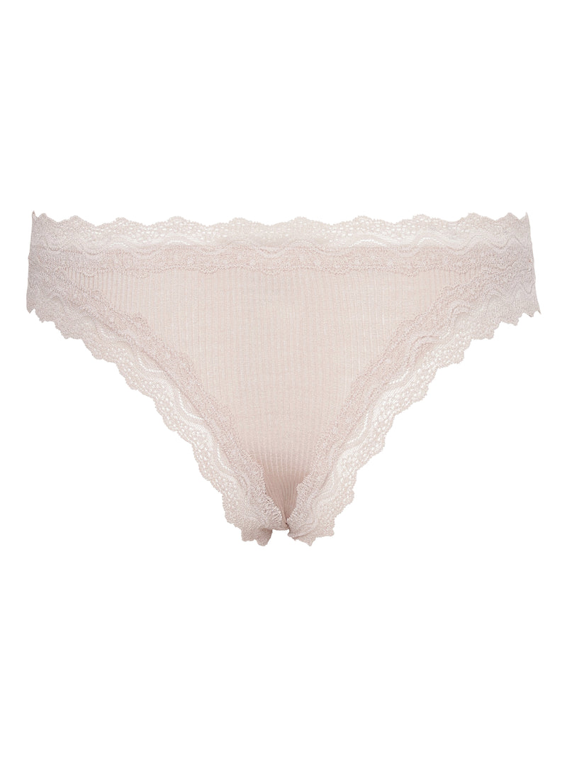 Seamless Basic Silky Tanga | Seide 2-pack Panties Rosie Beige