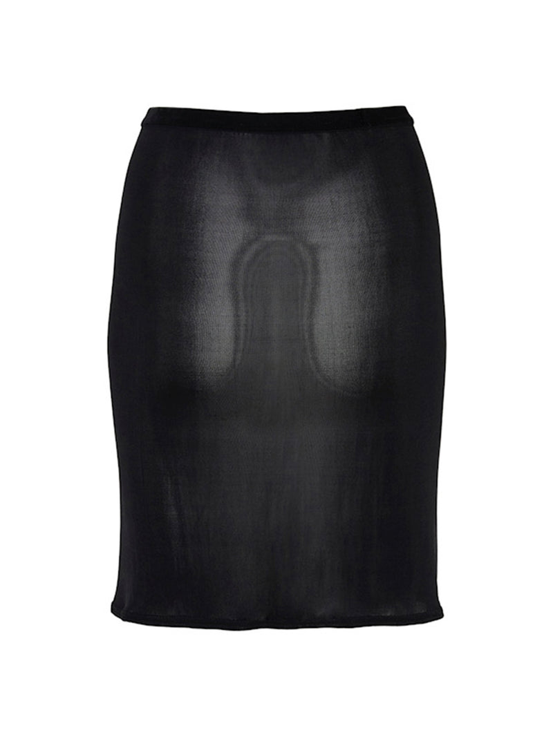 Seamless Basic Sporty Skirt | Seide Petticoat Black